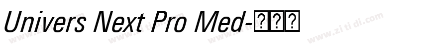 Univers Next Pro Med字体转换